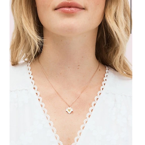 Kate Spade ♠️ Precious Pansy Mini Pendant - Picture 3 of 10